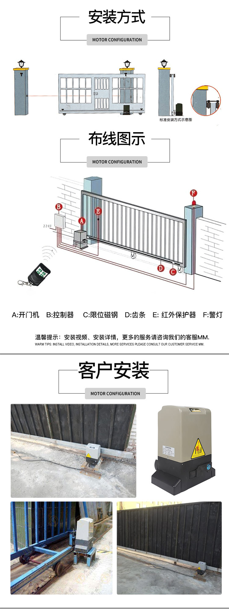 電動平移門電機(jī)